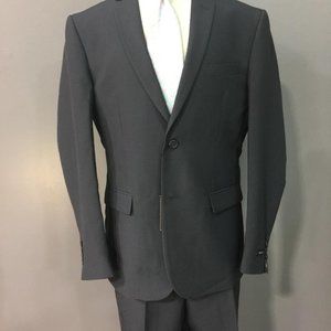 BRAVEMAN MENS 3PIECE SUIT SET, CHARCOAL GREY